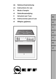Manual de uso Neff E1320S0 Cocina
