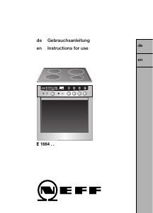 Manual Neff E1664S0 Range