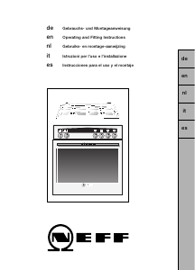 Manual de uso Neff E3461B2 Cocina