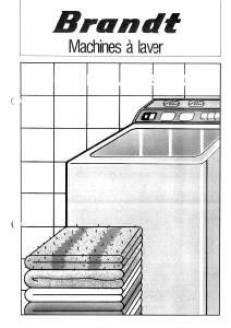 Mode d’emploi Brandt TS8507NCF Lave-linge