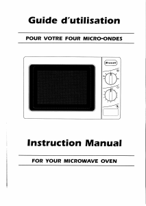 Mode d’emploi Brandt MW171BEU1 Micro-onde