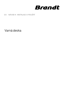 Manuál Brandt TV1000B Varná deska