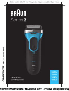 Manual de uso Braun 3040s Afeitadora