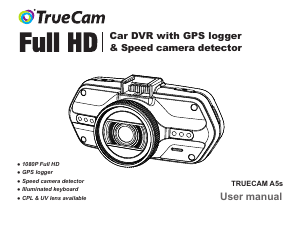 Manuál TrueCam A5s Akční kamera