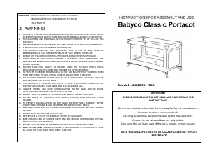 Manual Babyco Classic Cot