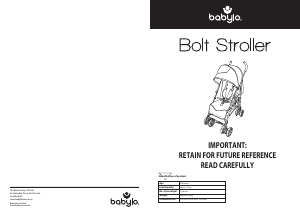 Manual Babylo Bolt Stroller