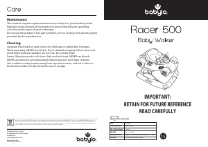 Handleiding Babylo Racer 500 Loopwagen