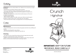 Manual Babylo Crunch Baby High Chair