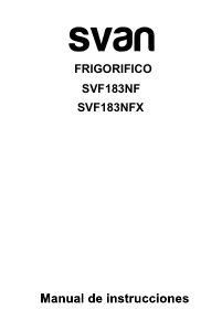 Manual de uso Svan SVF183NF Frigorífico combinado