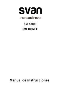 Manual de uso Svan SVF180NFX Frigorífico combinado