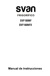 Manual de uso Svan SVF180NF Frigorífico combinado