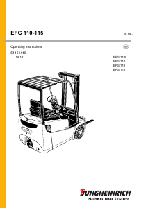 Manual Jungheinrich EFG 110 Forklift Truck