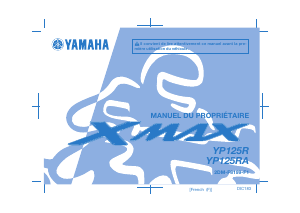 Mode d’emploi Yamaha X-max 125 (2014) Scooter
