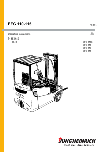 Manual Jungheinrich EFG 110k Forklift Truck
