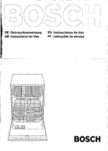 Manual Bosch SGI4022EP Máquina de lavar louça