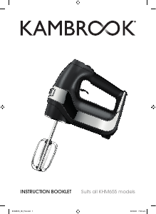 Manual Kambrook KHM655 Hand Mixer