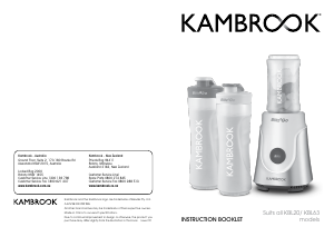 Manual Kambrook KBL63 Blitz2Go Blender
