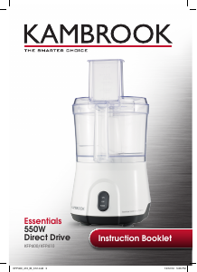 Manual Kambrook KFP400 Direct Drive Food Processor