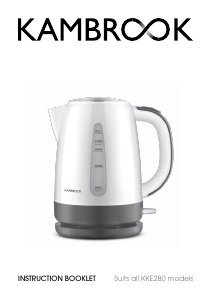 Bruksanvisning Kambrook KKE280WHT Vattenkokare
