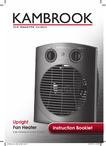 Manual Kambrook KFH600 Heater