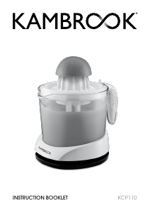 Manual Kambrook KCP110 Pulp Select Citrus Juicer