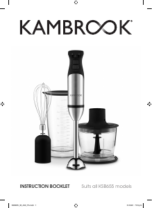 Manual Kambrook KSB655 Turbo Boost Hand Blender