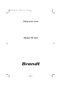 Manual Brandt FE222ZS1 Oven