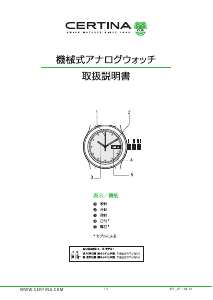 Manual Certina Heritage C036.407.11.050.00 DS PH200M Watch