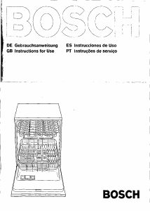 Manual Bosch SGS5012EP Dishwasher