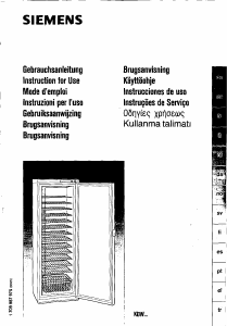 Manual Siemens KD40W00GB Refrigerator
