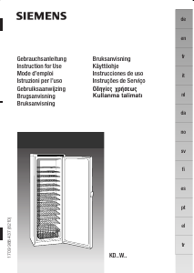 Manual Siemens KD40W400 Refrigerator