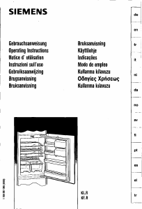 Manual de uso Siemens KI17R470 Refrigerador