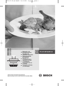 Manuale Bosch DHL535CAU Cappa da cucina