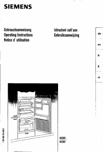 Manuale Siemens KI26F40 Frigorifero