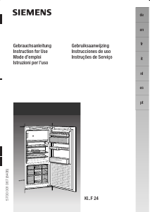 Manual Siemens KI26FS40 Refrigerator