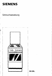 Bedienungsanleitung Siemens HN26624 Herd