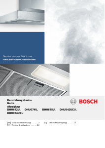 Handleiding Bosch DHU675U Afzuigkap