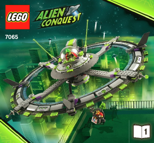 Manuale Lego set 7065 Alien Conquest Grande navicella aliena