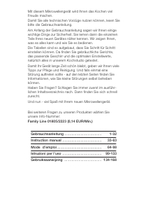 Manuale Siemens HF17056EU Microonde