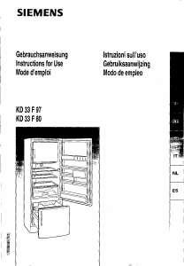 Manuale Siemens KD33F97 Frigorifero-congelatore