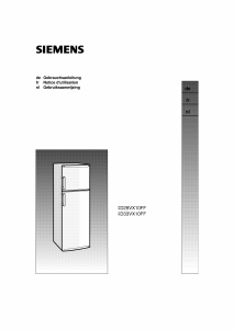 Handleiding Siemens KD33VX10FF Koel-vries combinatie