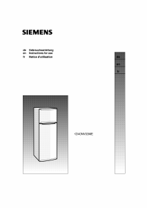 Manual Siemens KD40NV03ME Fridge-Freezer