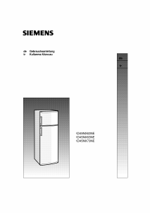 Bedienungsanleitung Siemens KD49NX63NE Kühl-gefrierkombination