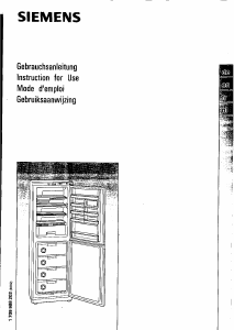 Handleiding Siemens KG26EF3 Koel-vries combinatie