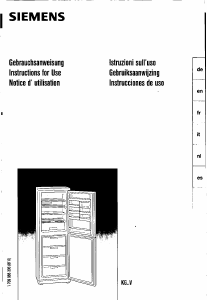 Manual Siemens KG26V4F1 Fridge-Freezer