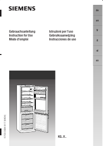 Bedienungsanleitung Siemens KG31V422 Kühl-gefrierkombination