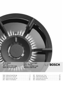 Manuale Bosch PCQ875B11E Piano cottura