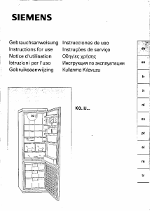 Manual de uso Siemens KG32U20 Frigorífico combinado