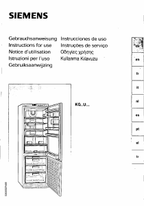 Manual Siemens KG34U121 Fridge-Freezer