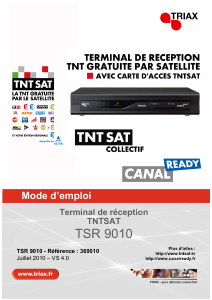 Mode d’emploi Triax TSR 9010 Récepteur numérique